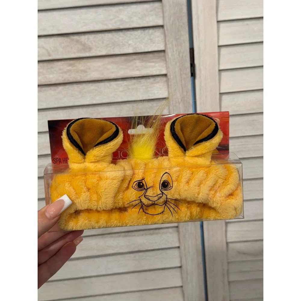 Disney The Lion King Simba Spa Headband Yellow Plush Taste Beauty New